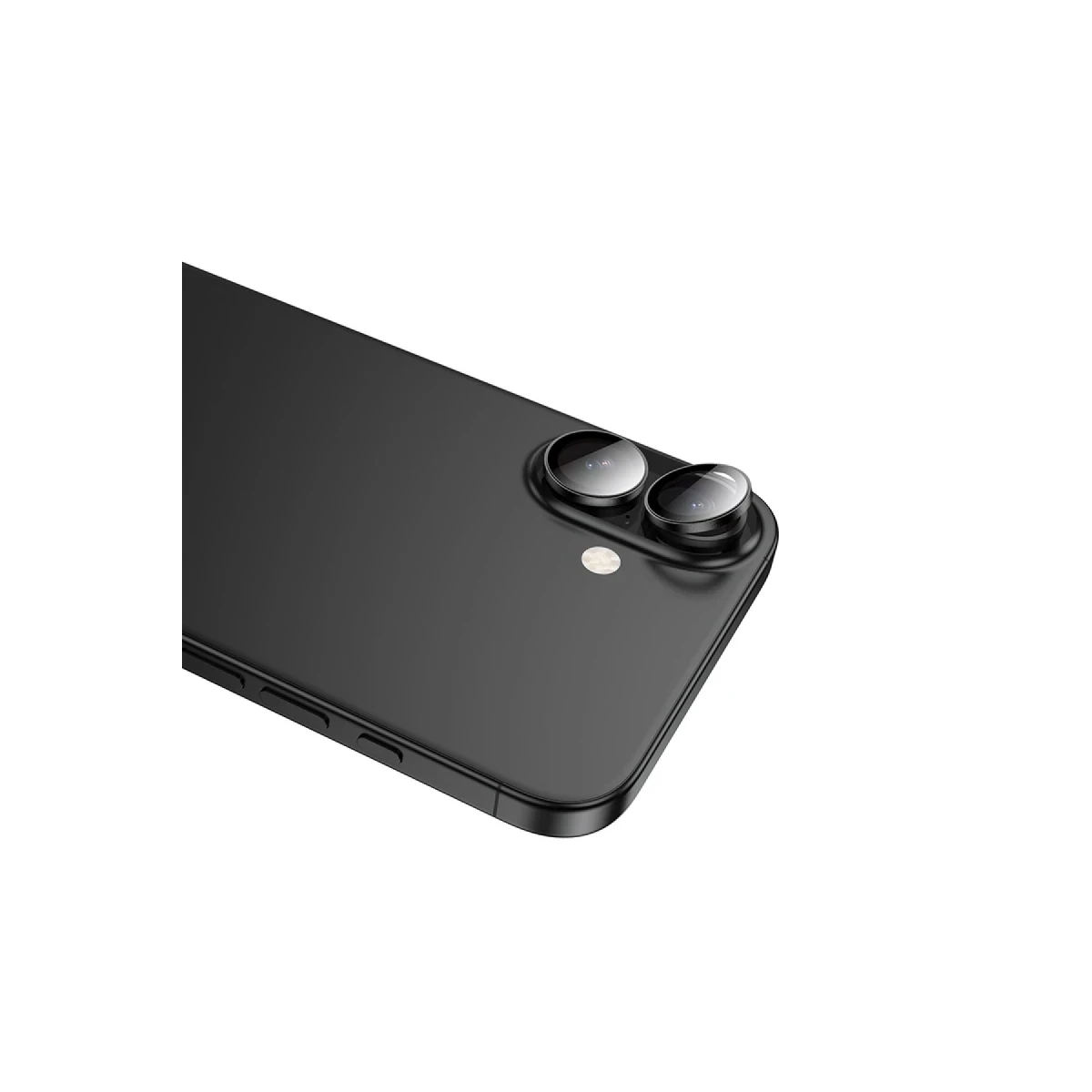 Hoco. Apple iPhone 16 3D Metal Frame Kamera Lens - Siyah