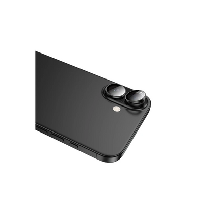 Hoco. Apple iPhone 16 3D Metal Frame Kamera Lens - Siyah