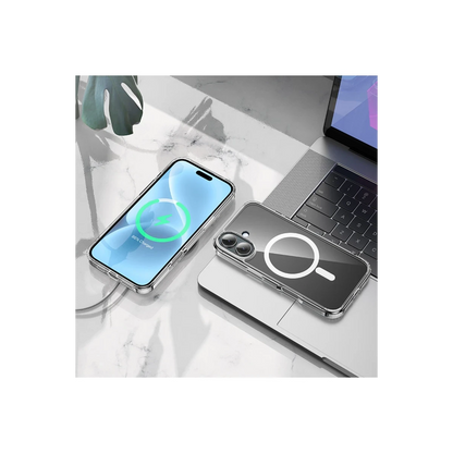 Hoco. Apple iPhone 16 Anti Fall Airbag Magsafe Kapak - Şeffaf