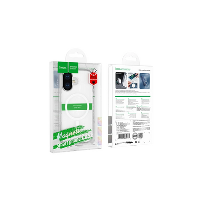 Hoco. Apple iPhone 16 Anti Fall Airbag Magsafe Kapak - Şeffaf