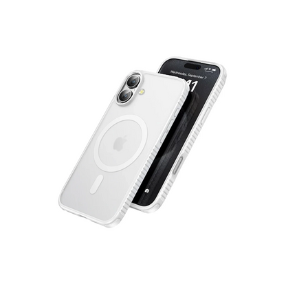 Hoco. Apple iPhone 16 Armour Antishock Protective Magsafe Kapak - Beyaz