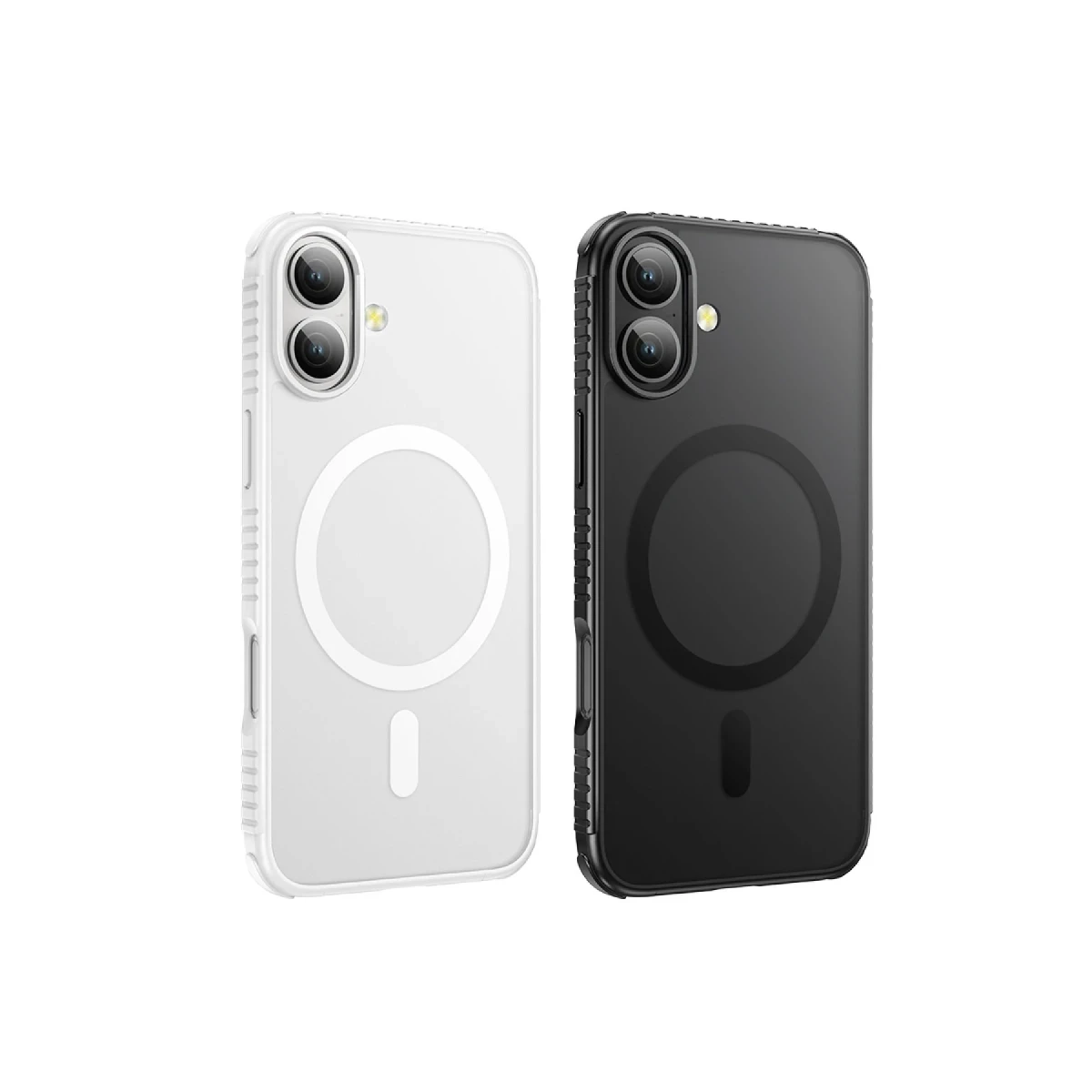 Hoco. Apple iPhone 16 Armour Antishock Protective Magsafe Kapak - Beyaz