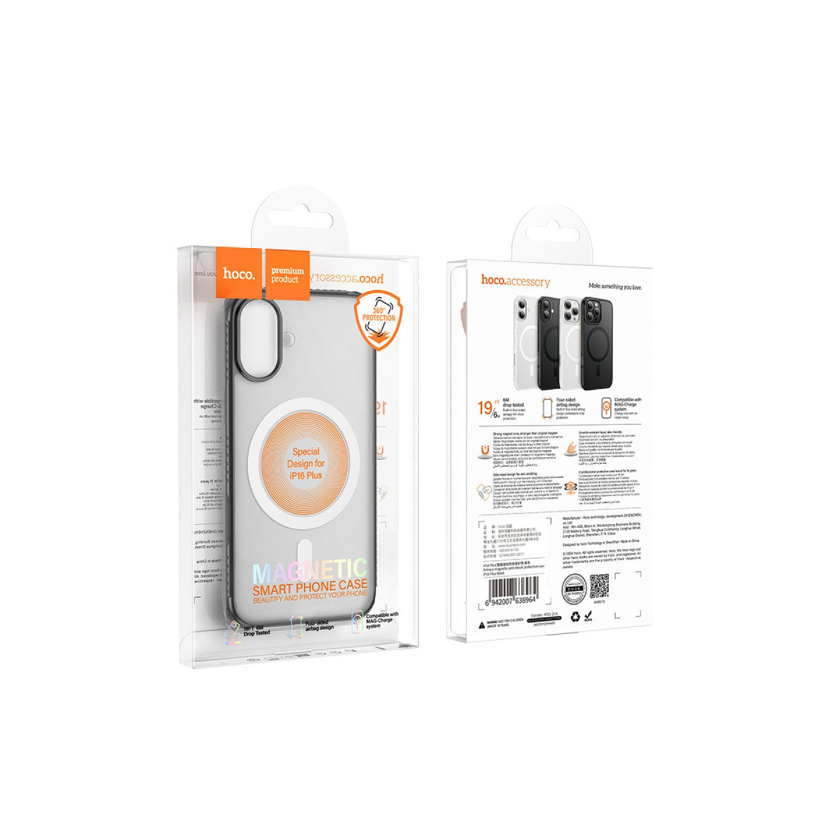 Hoco. Apple iPhone 16 Armour Antishock Protective Magsafe Kapak