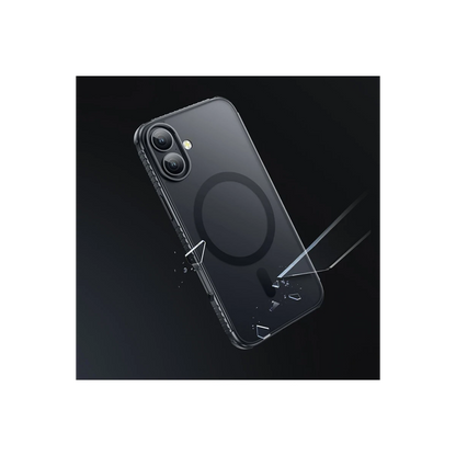Hoco. Apple iPhone 16 Armour Antishock Protective Magsafe Kapak - Siyah