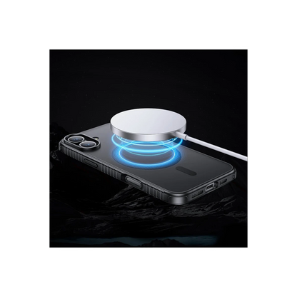 Hoco. Apple iPhone 16 Armour Antishock Protective Magsafe Kapak - Siyah