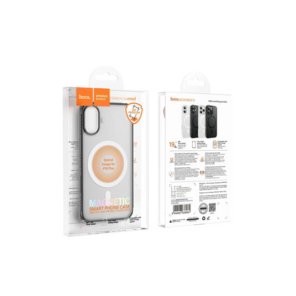 Hoco. Apple iPhone 16 Armour Antishock Protective Magsafe Kapak - Siyah