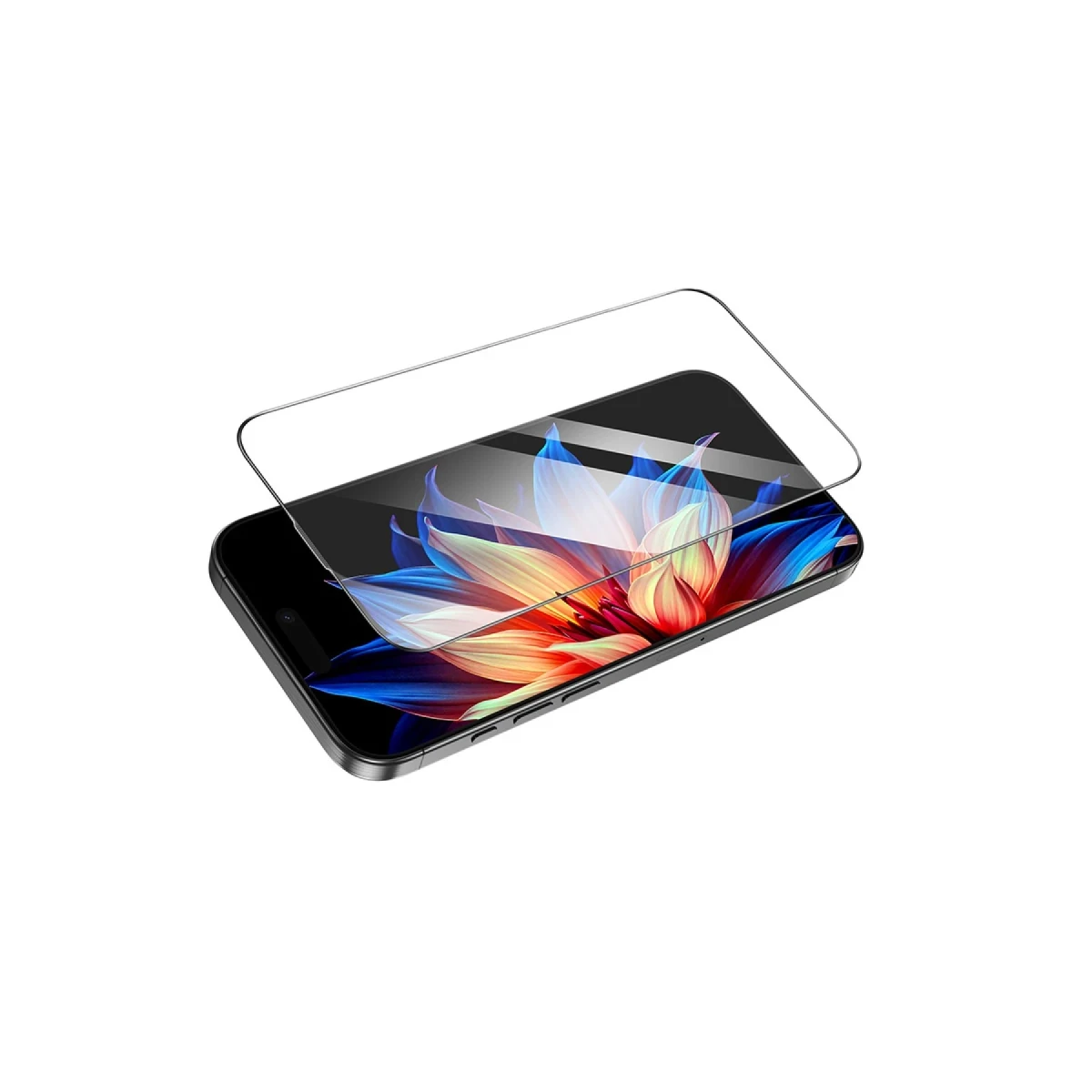 Hoco. Apple iPhone 16 Pro 3D Engraved HD Cam Ekran Koruyucu - Siyah