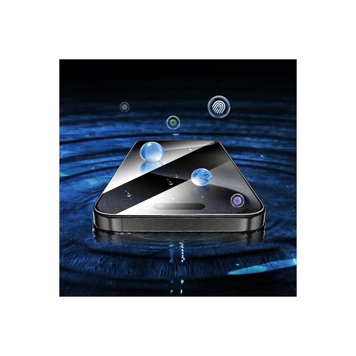 Hoco. Apple iPhone 16 Pro 3D Engraved HD Cam Ekran Koruyucu - Siyah