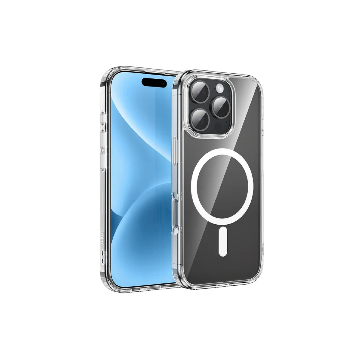 Hoco. Apple iPhone 16 Pro Anti Fall Airbag Magsafe Kapak - Şeffaf