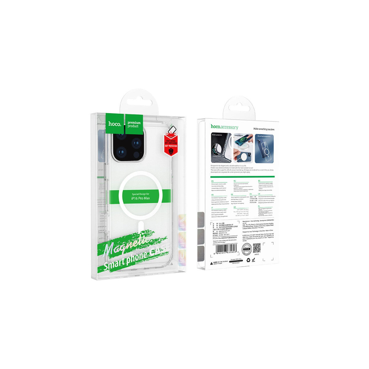 Hoco. Apple iPhone 16 Pro Anti Fall Airbag Magsafe Kapak