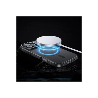 Hoco. Apple iPhone 16 Pro Armour Antishock Protective Magsafe Kapak - Siyah