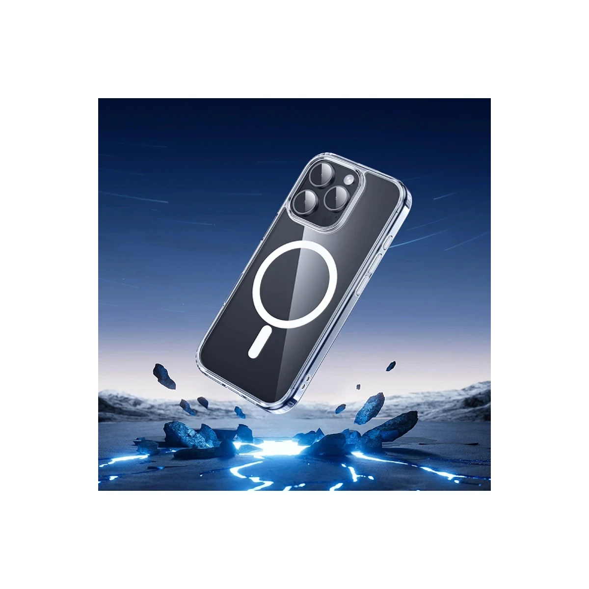 Hoco. Apple iPhone 16 Pro Max Anti Fall Airbag Magsafe Kapak - Şeffaf