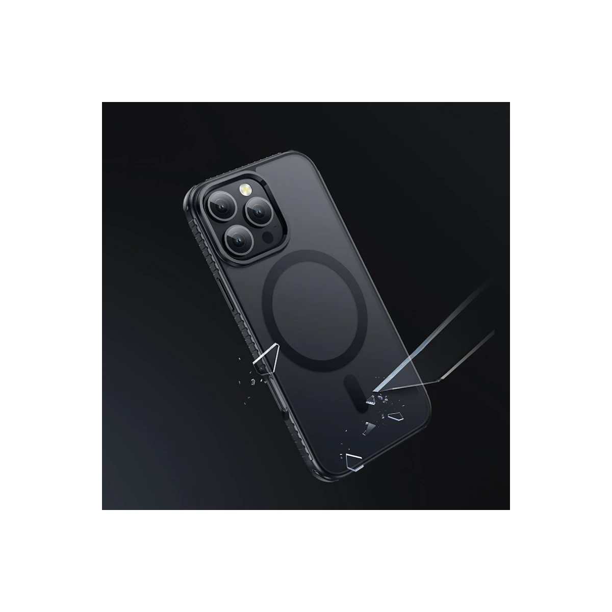 Hoco. Apple iPhone 16 Pro Max Armour Antishock Protective Magsafe Kapak - Beyaz