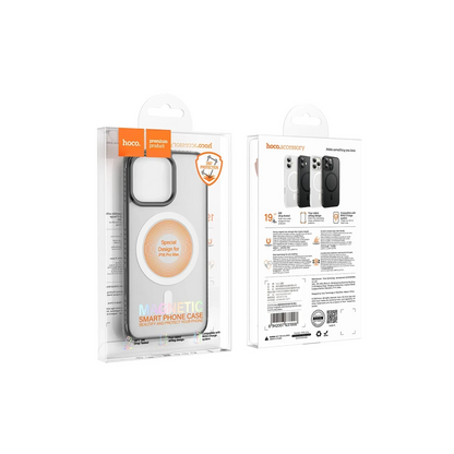 Hoco. Apple iPhone 16 Pro Max Armour Antishock Protective Magsafe Kapak - Siyah