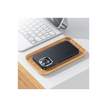 Hoco. Apple iPhone 16 Pro Max Knight Kevlar Magsafe Kapak - Siyah