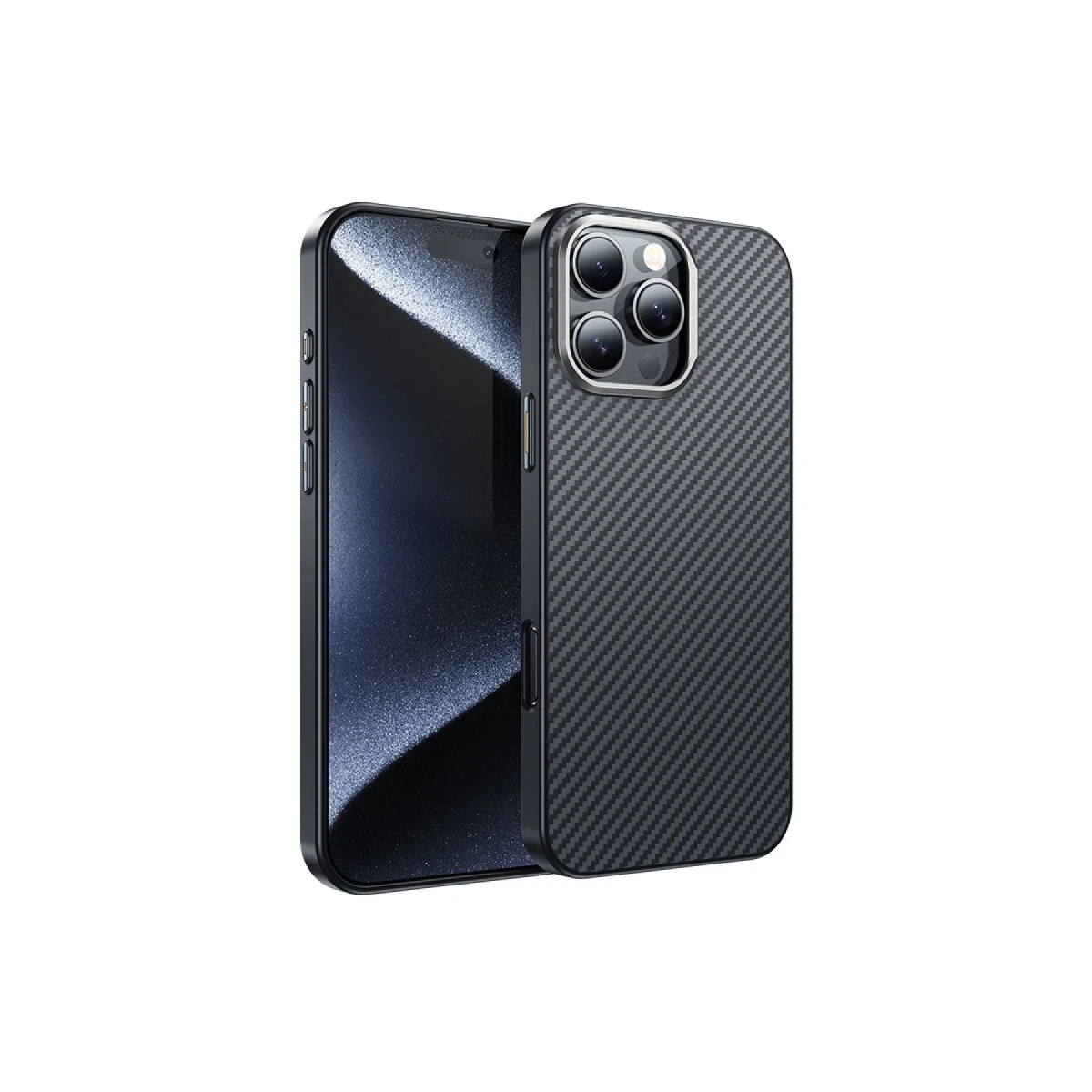 Hoco. Apple iPhone 16 Pro Max Knight Kevlar Magsafe Kapak - Siyah