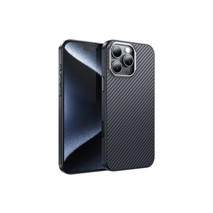 Hoco. Apple iPhone 16 Pro Max Knight Kevlar Magsafe Kapak - Siyah