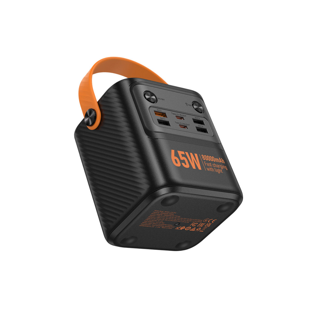 Hoco. J152 Pro Tough 80.000 mAh Dijital Göstergeli PD 65W Led Işıklı Powerbank