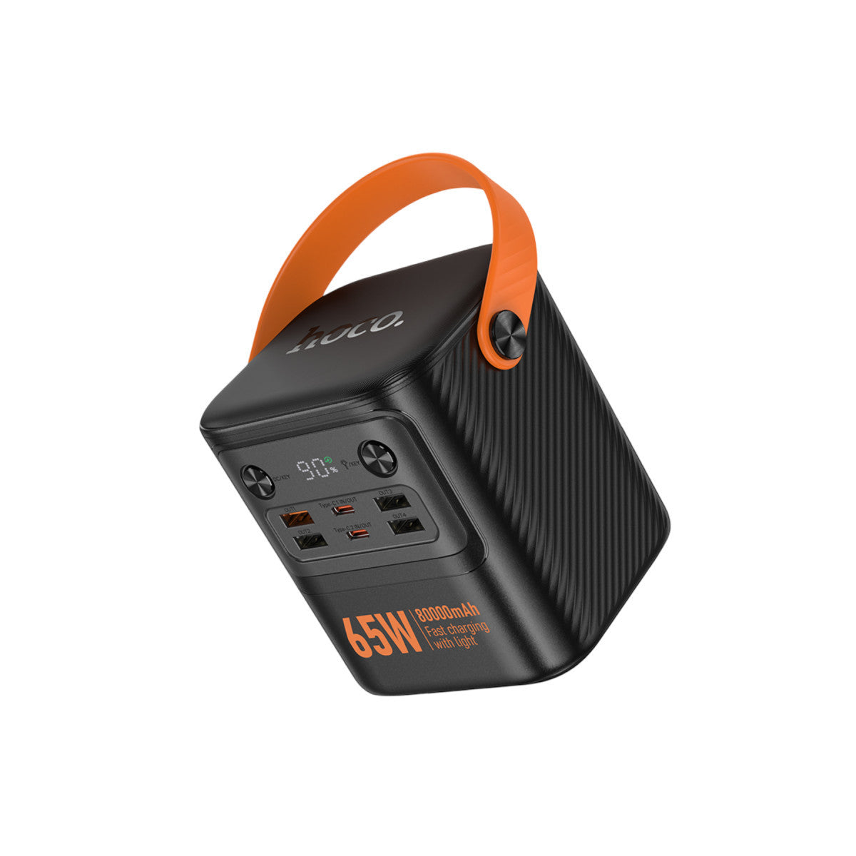 Hoco. J152 Pro Tough 80.000 mAh Dijital Göstergeli PD 65W Led Işıklı Powerbank