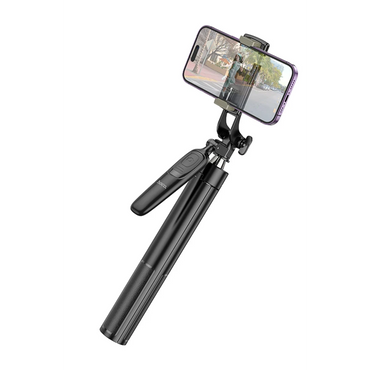 Hoco. K19 1.57M Broadcast Holder Selfie Çubuğu - Siyah