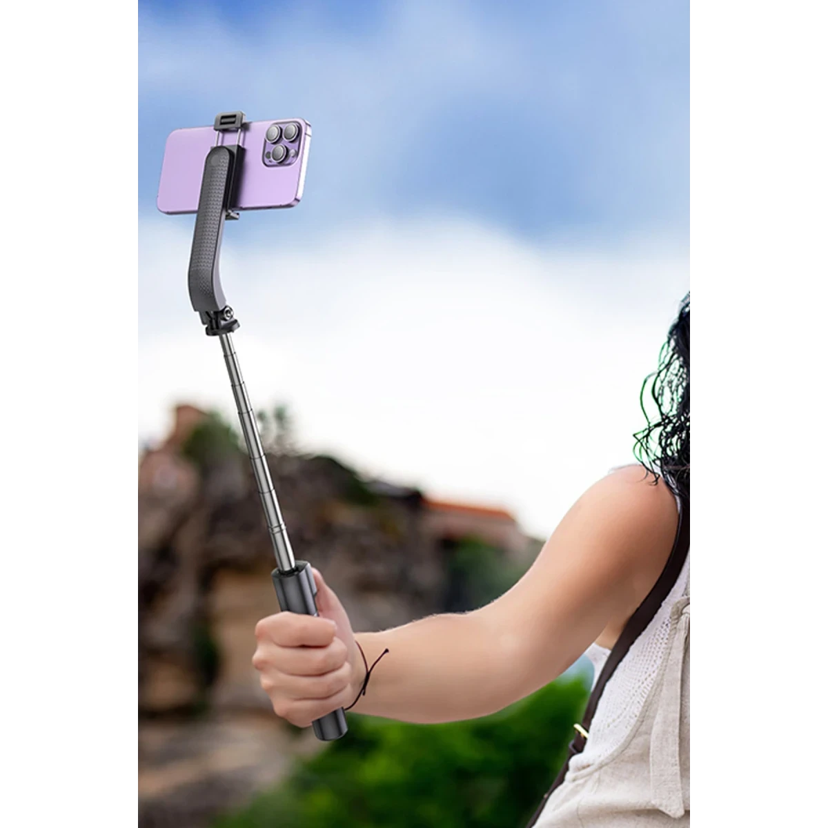 Hoco. K20 BT 4.2 1M Broadcast Holder Selfie Çubuğu - Siyah