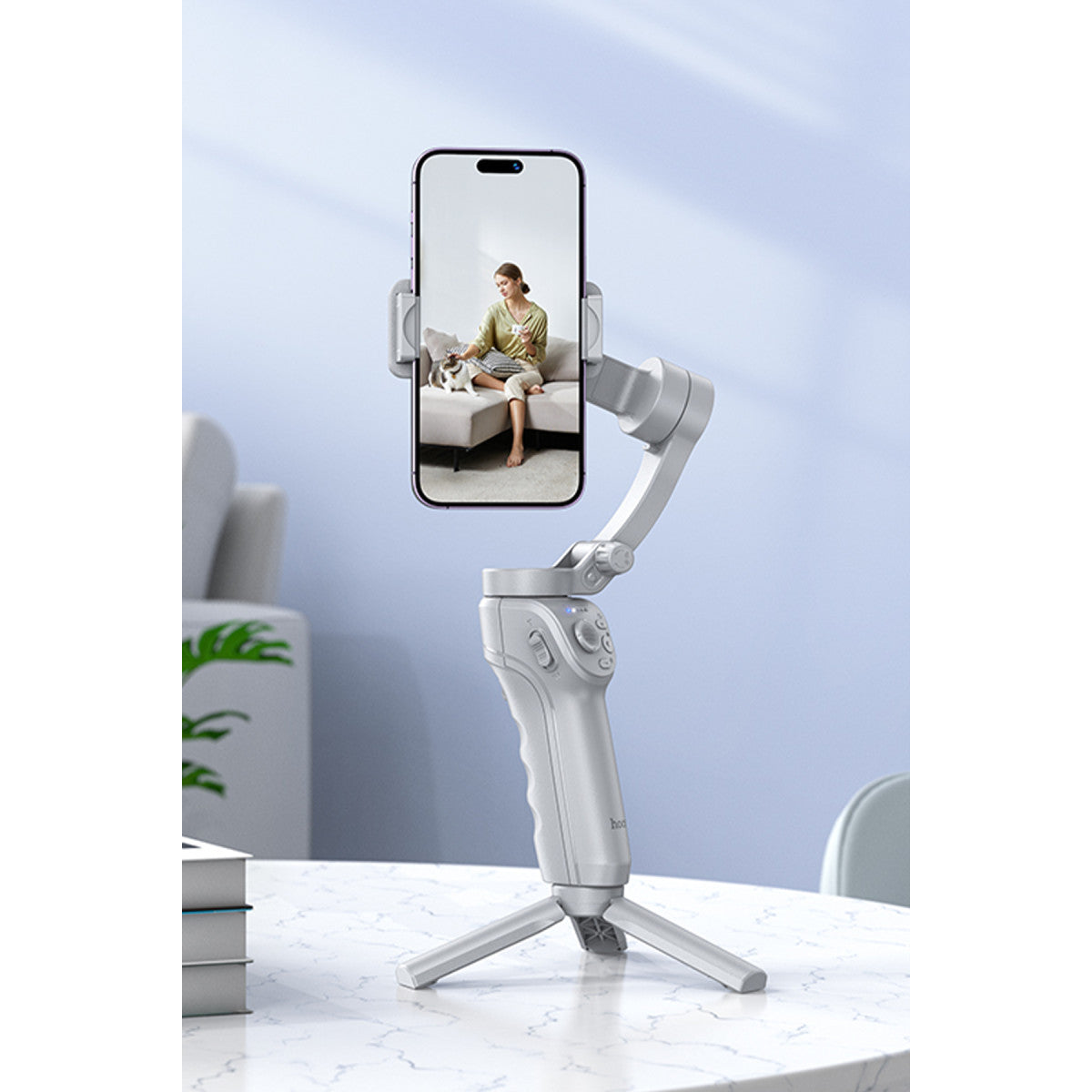 Hoco. K24 360 Derece Otomatik Yüz Takipli Tripodlu Akıllı Selfie Gimbal