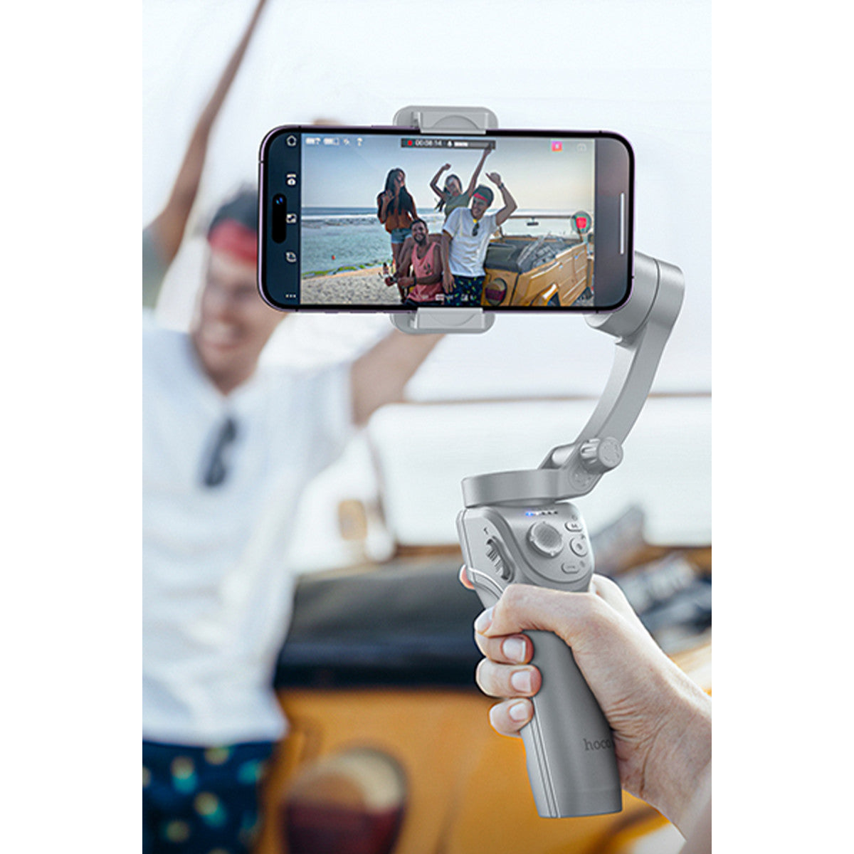 Hoco. K24 360 Derece Otomatik Yüz Takipli Tripodlu Akıllı Selfie Gimbal
