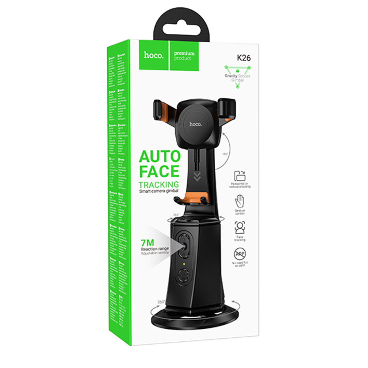 Hoco. K26 Otomatik Yüz Takipli Tripodlu Akıllı Selfie Gimbal