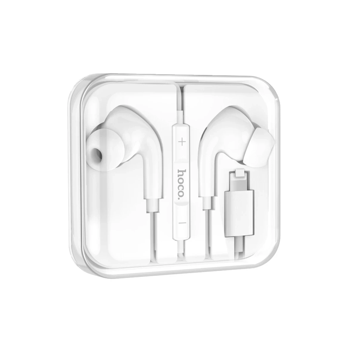 Hoco. M111 Pro Lightning Dijital Mikrofonlu Kablolu Kulaklık - Beyaz
