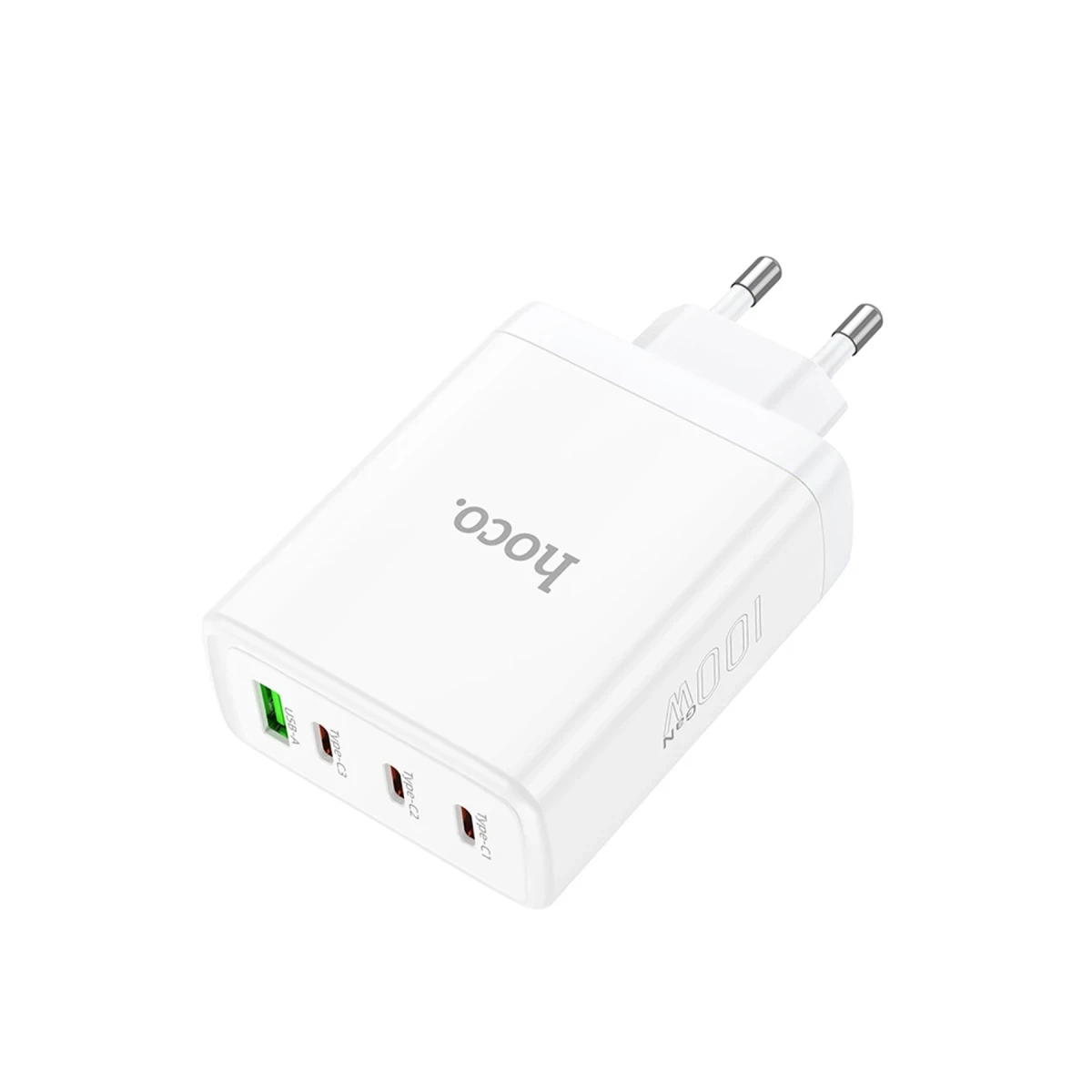 Hoco. N31 Leader PD 100W 3 Adet Type-C 1 Adet USB Şarj Aleti - Beyaz