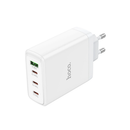 Hoco. N31 Leader PD 100W 3 Adet Type-C 1 Adet USB Şarj Aleti - Beyaz