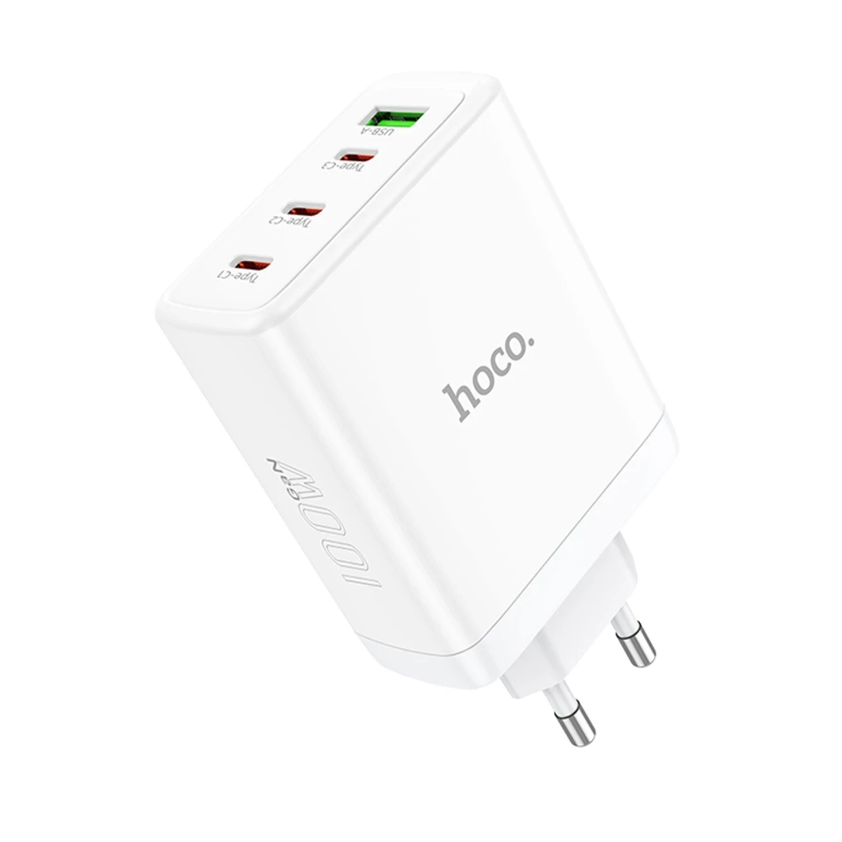 Hoco. N31 Leader PD 100W 3 Adet Type-C 1 Adet USB Şarj Aleti - Beyaz
