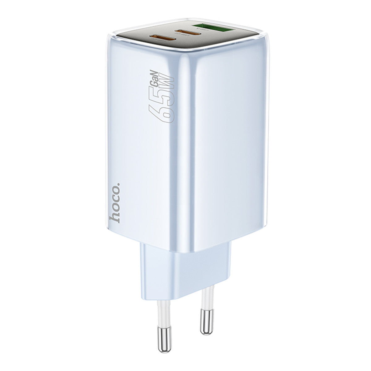 Hoco. N49 Glorious 2 Adet Type-C ve 1 Adet USB Çıkışlı Ekstra Type-C to Type-C Kablolu 65W PD Hızlı Şarj Aleti