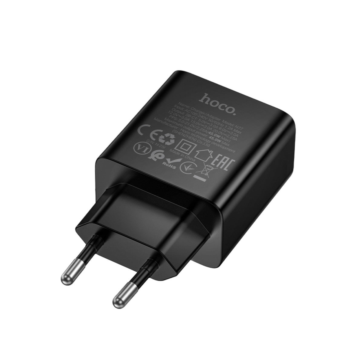 Hoco. N77 Star 45W Type-C Çıkışlı PD Hızlı Şarj Aleti