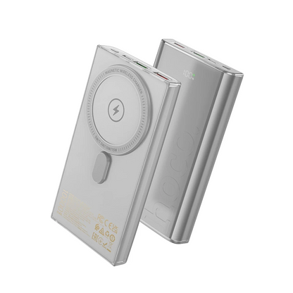 Hoco. Q22 Taurus 22.5W PD 20W Magsafe Dijital Ekranlı Powerbank - Gri