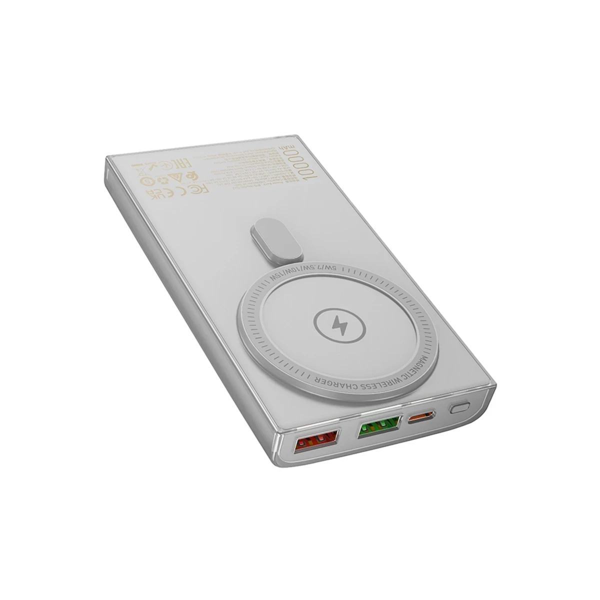 Hoco. Q22 Taurus 22.5W PD 20W Magsafe Dijital Ekranlı Powerbank - Gri