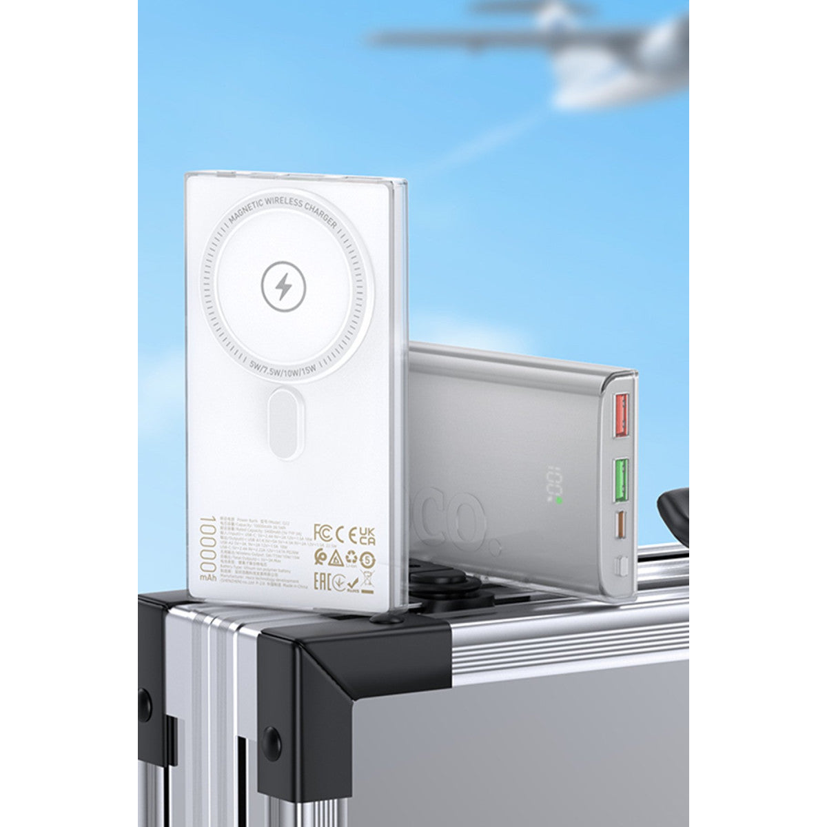 Hoco. Q22 Taurus 22.5W PD 20W Magsafe Dijital Ekranlı Powerbank