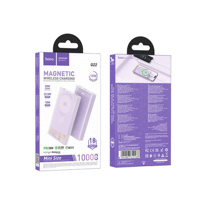 Hoco. Q22 Taurus 22.5W PD 20W Magsafe Dijital Ekranlı Powerbank