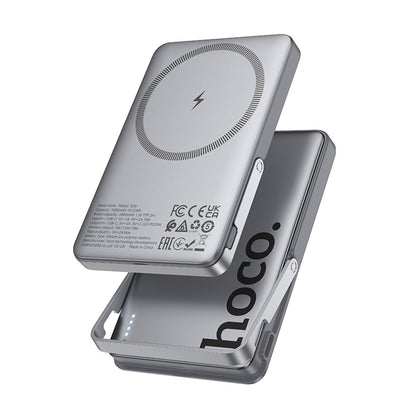 Hoco. Q36 Sunlight 5.000 mAh 20W Type-C ve 10W Kablosuz Şarj PD Magsafe Standlı Powerbank