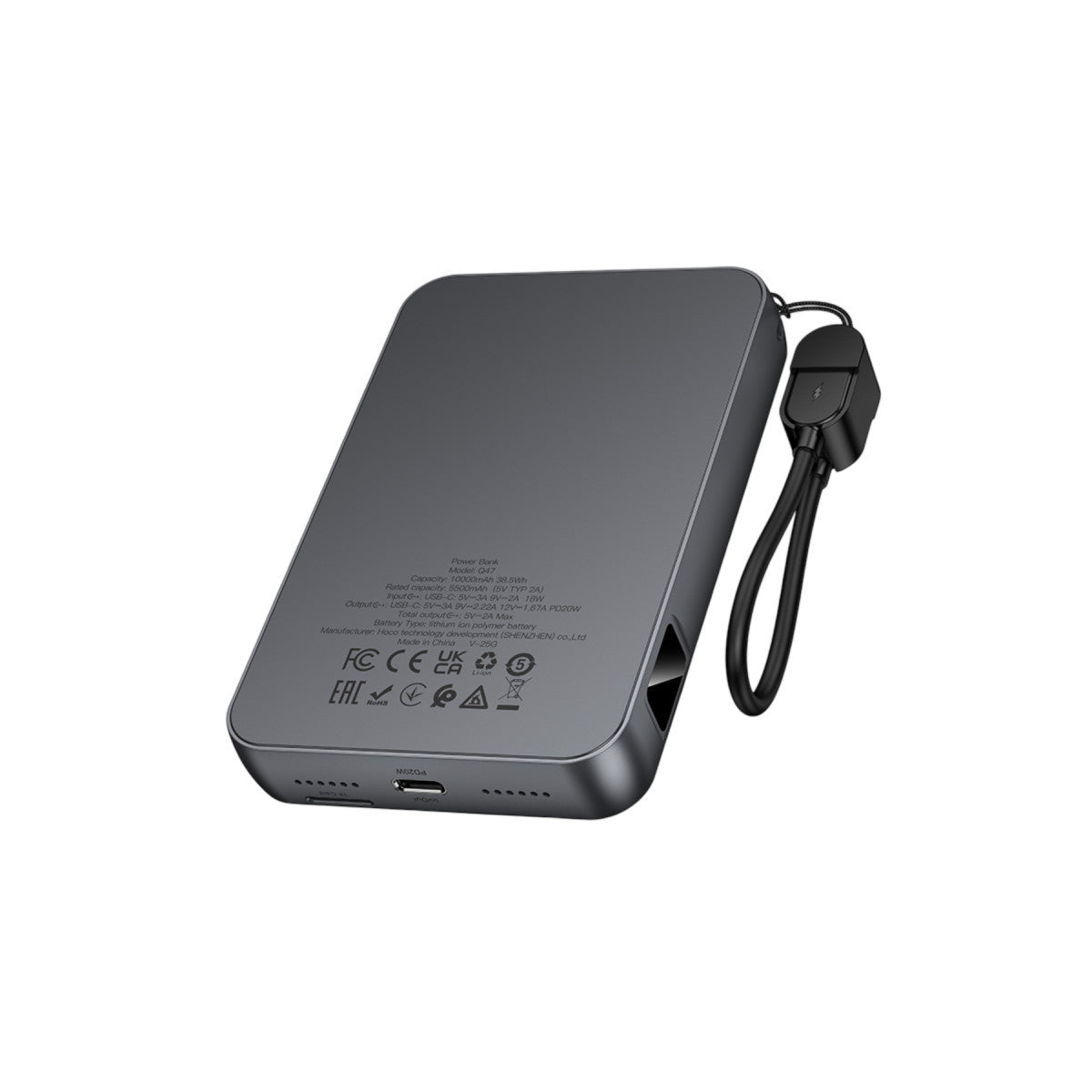 Hoco. Q47 Shine 10.000 mAh PD 20W Dahili Retro Oyun Konsollu Magsafe Powerbank