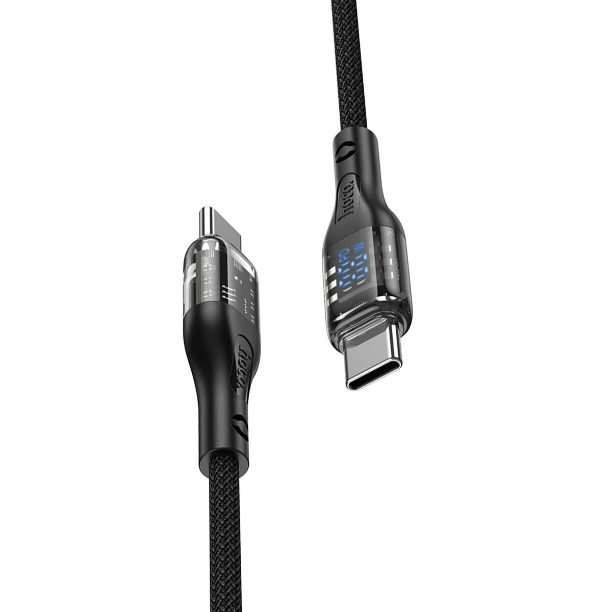 Hoco. U115 1.2M 100W Type-C to Type-C Şarj Data Kablosu - Siyah