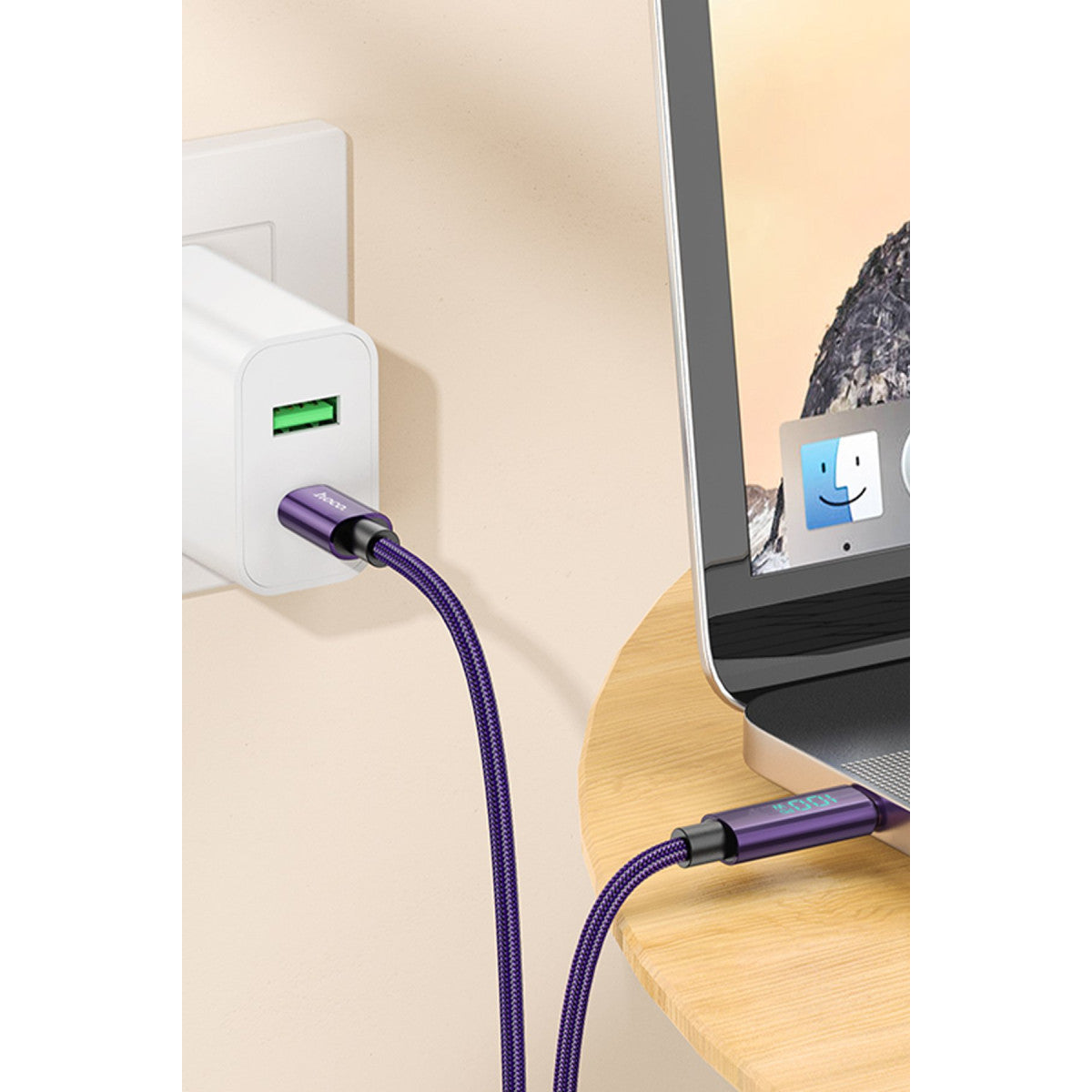 Hoco. U125 1.2M Benefit PD 100W Type-C to Type-C Şarj Data Kablosu