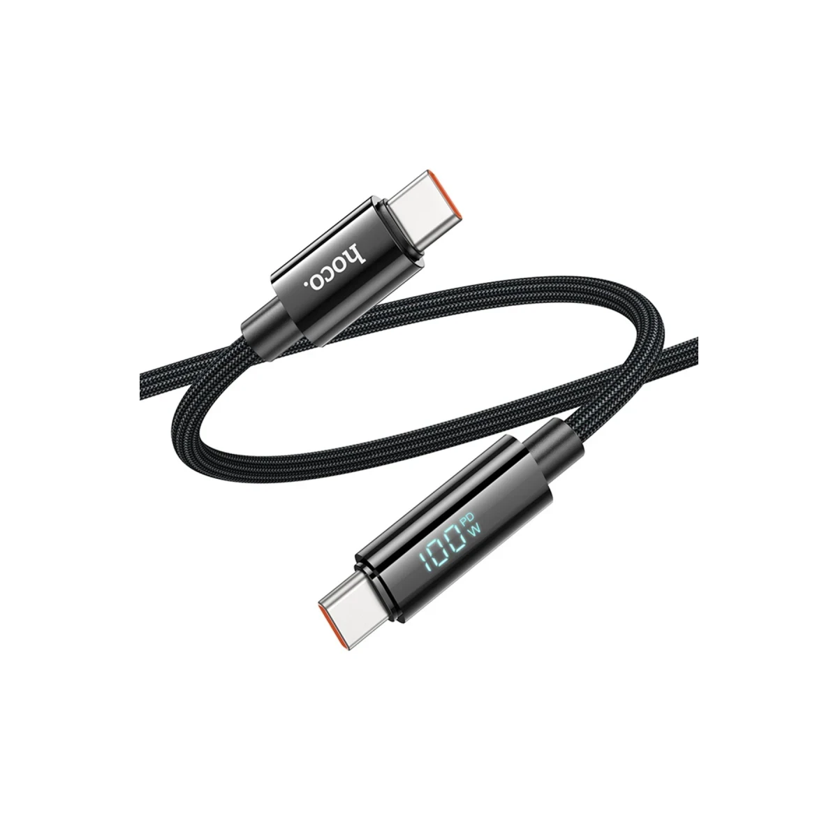 Hoco. U125 1.2M Benefit PD 100W Type-C to Type-C Şarj Data Kablosu - Siyah