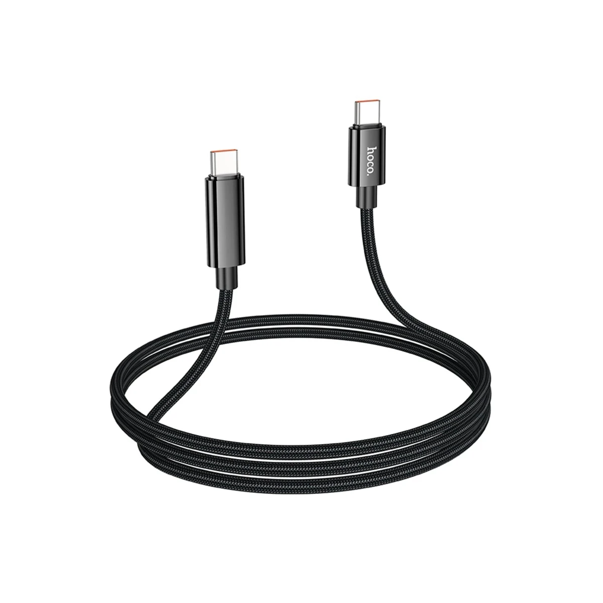 Hoco. U125 1.2M Benefit PD 100W Type-C to Type-C Şarj Data Kablosu - Siyah