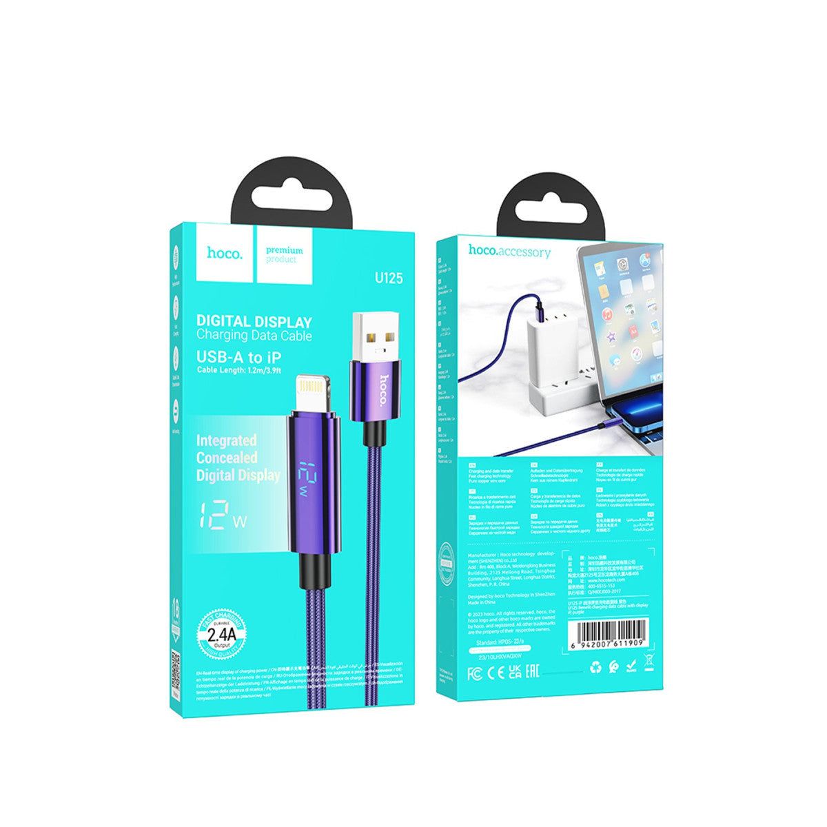 Hoco. U125 1.2M Benefit USB to Lightning Şarj Data Kablosu