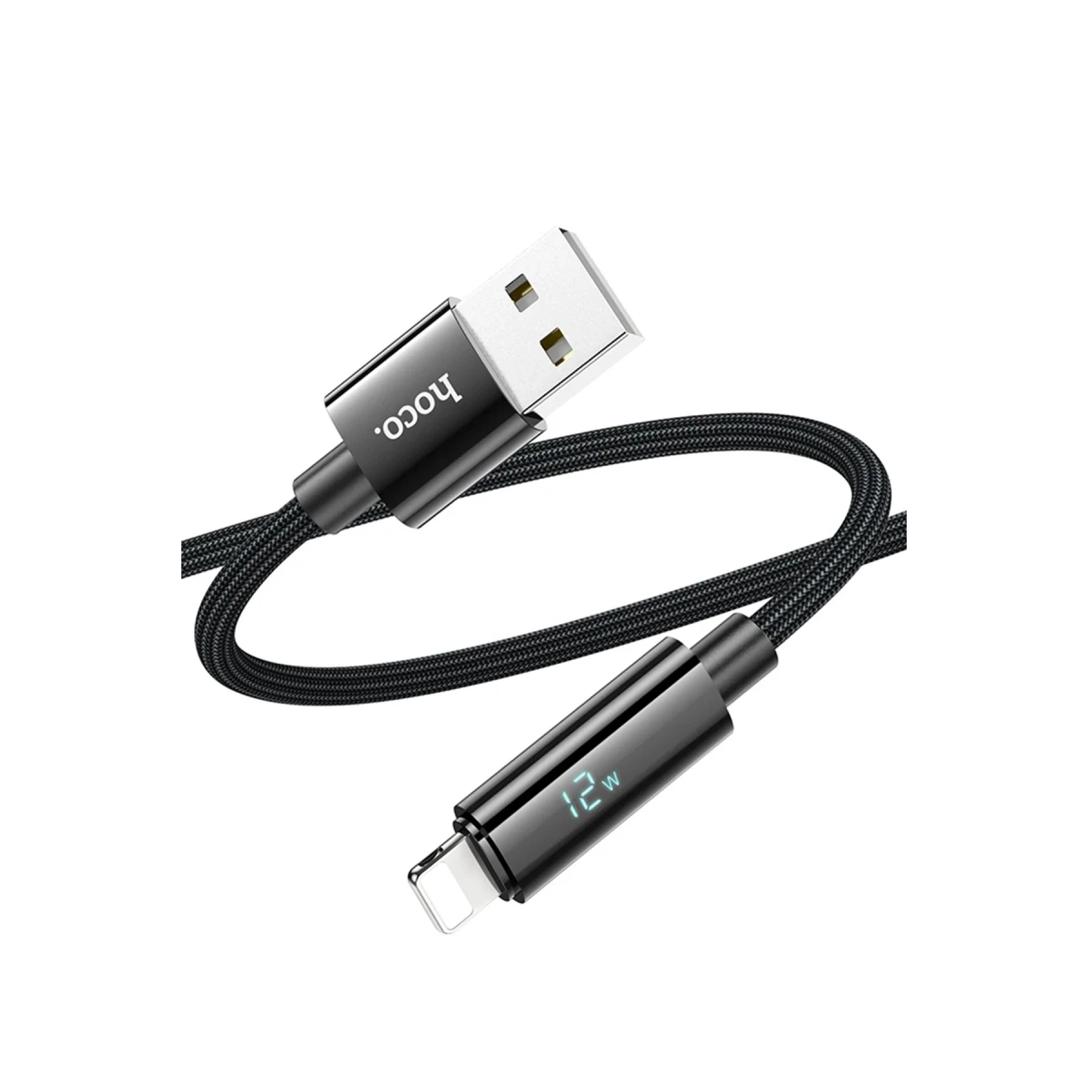 Hoco. U125 1.2M Benefit USB to Lightning Şarj Data Kablosu - Siyah