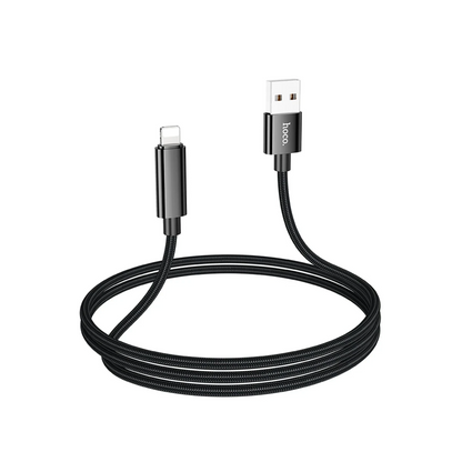Hoco. U125 1.2M Benefit USB to Lightning Şarj Data Kablosu - Siyah