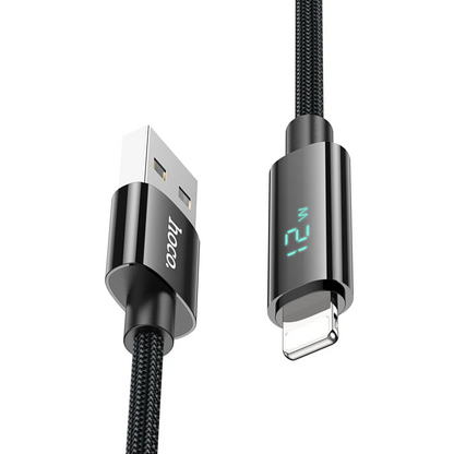 Hoco. U125 1.2M Benefit USB to Lightning Şarj Data Kablosu - Siyah
