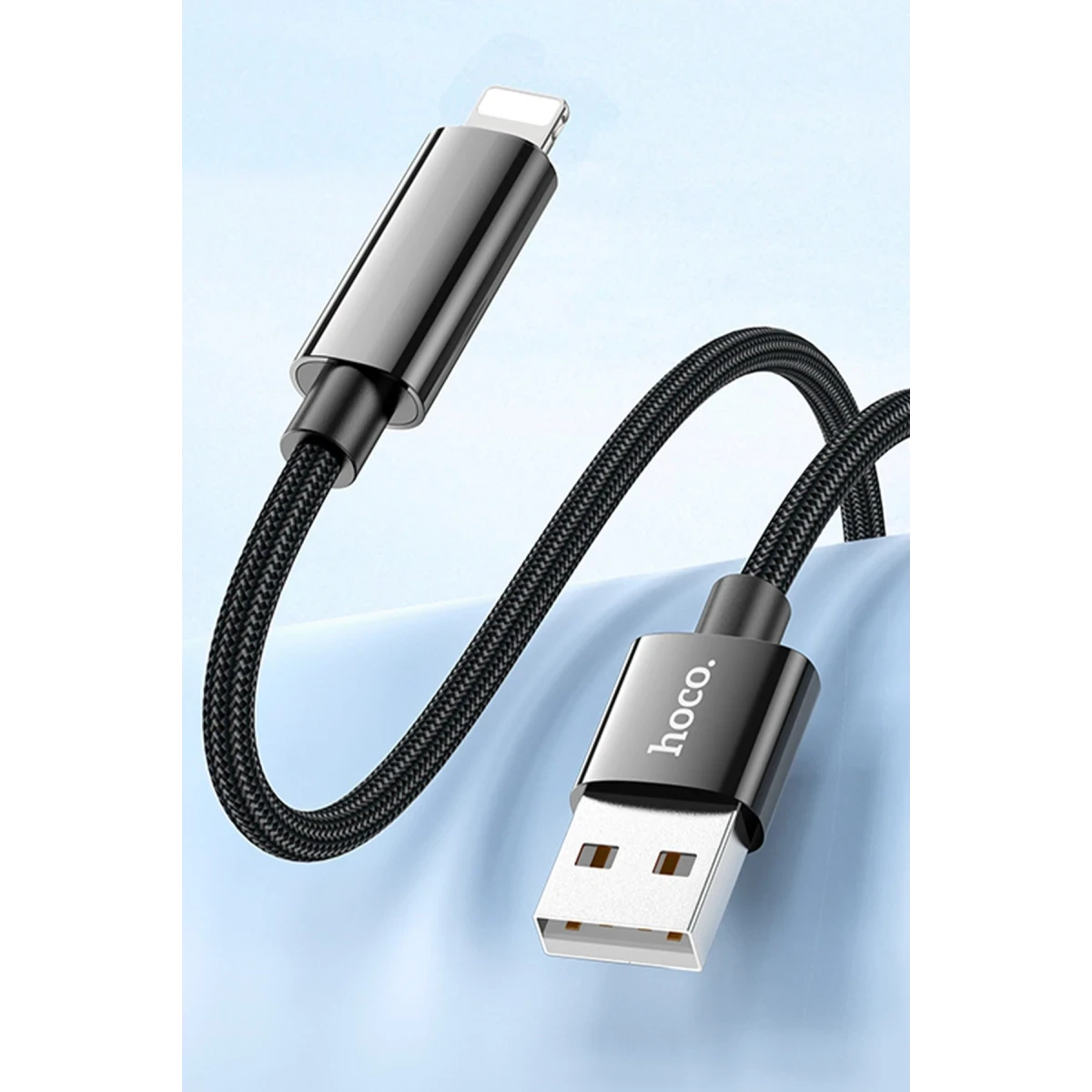 Hoco. U125 1.2M Benefit USB to Lightning Şarj Data Kablosu - Siyah
