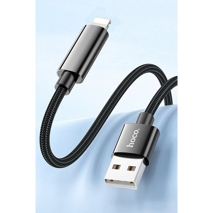 Hoco. U125 1.2M Benefit USB to Lightning Şarj Data Kablosu - Siyah